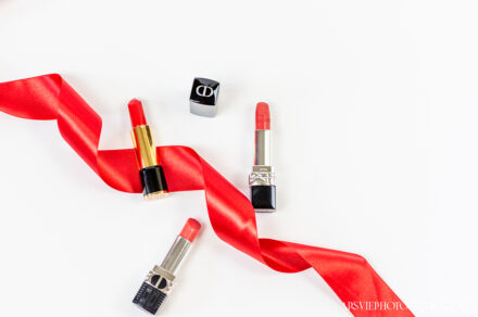 red lipstick branding photos