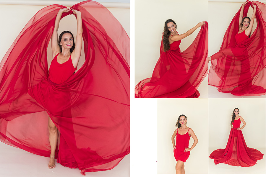 red flying dress rentals