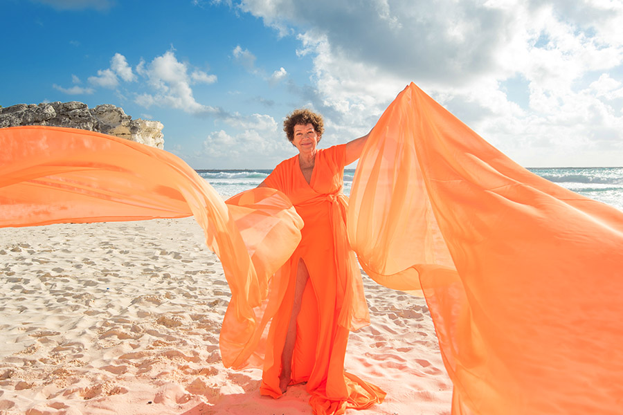 rent orange flying dress in atlanta