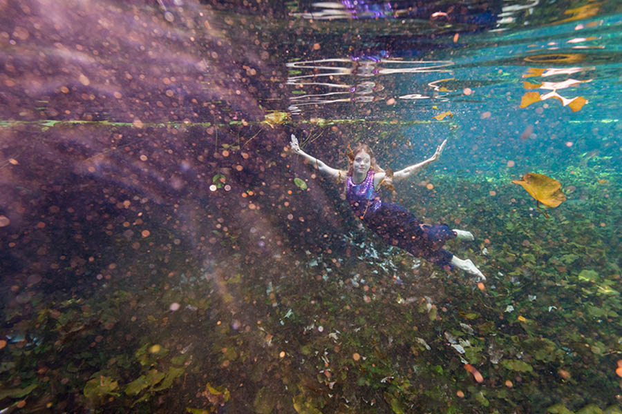 underwater photoshoot mexico cenote